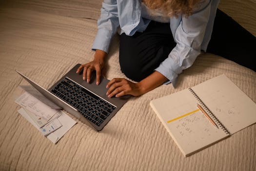 A person organizing tasks on a digital calendar