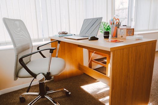 clean and organized workspace