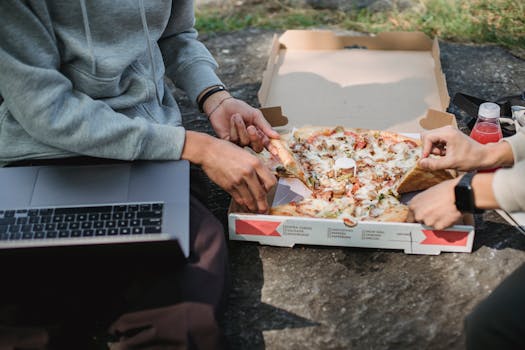 a group of friends enjoying a tech-free picnic