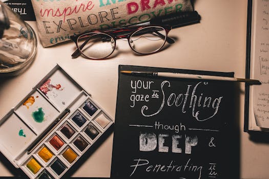 an inspiring workspace with motivational quotes