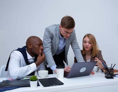 a group of remote workers collaborating online