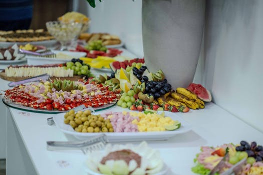 colorful fruits and vegetables arranged for a snack