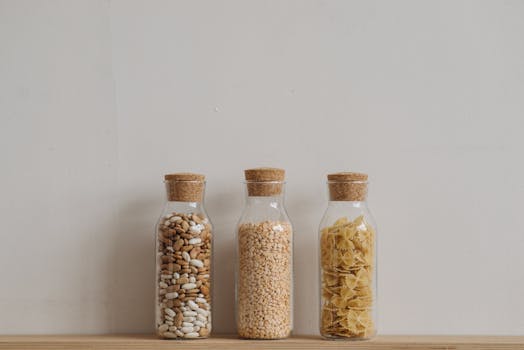 healthy snacks neatly arranged on a table