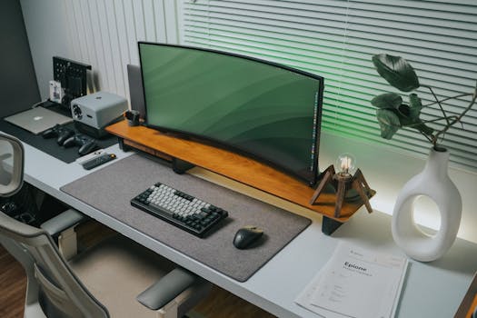 energy-efficient home office setup