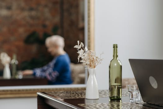 A peaceful workspace promoting focus and balance