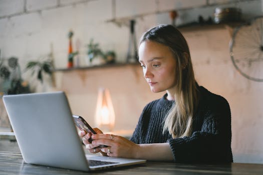 remote worker with laptop