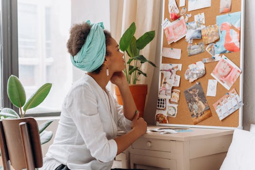 image of a person practicing mindfulness at their desk