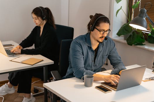 remote workers enjoying a video call