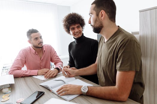 team members discussing strategies in a virtual meeting