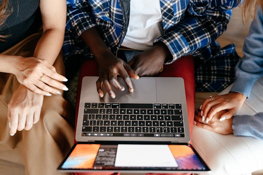 diverse remote team collaborating via video chat