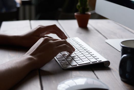 ergonomic workspace setup